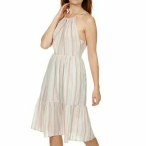 Lucky Brand Pastel Stripe Halter Dress Size XS NEW